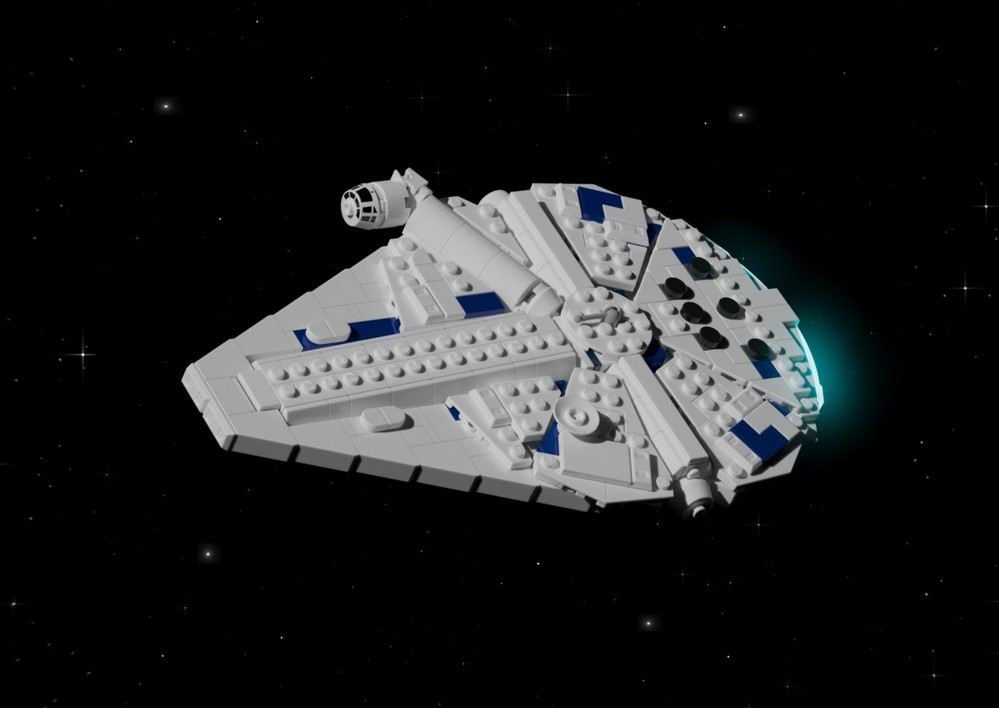 Lego Mini-Scale Kessel Run Millennium-Falcon with Display Stand