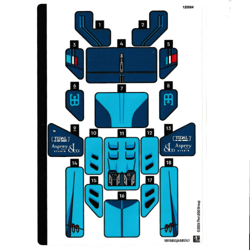 Lego Sticker Sheet for Set 77253-1