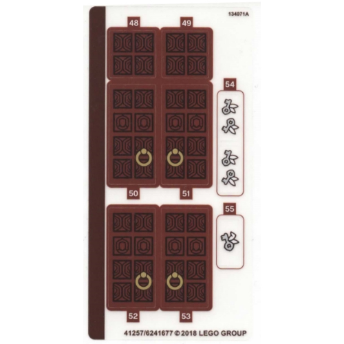 Lego Sticker Sheet 3 for Set 71043-1 / [No Color/Any Color]