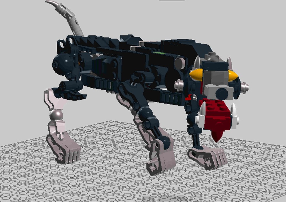 Lego black wolf lego technic/system