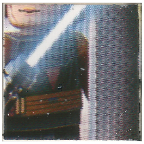 Lego Tile 2 x 2 with Star Wars Print 9 / White