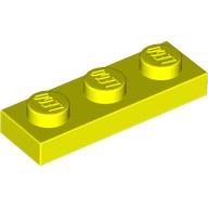 Lego Plate 1 x 3 / Vibrant Yellow