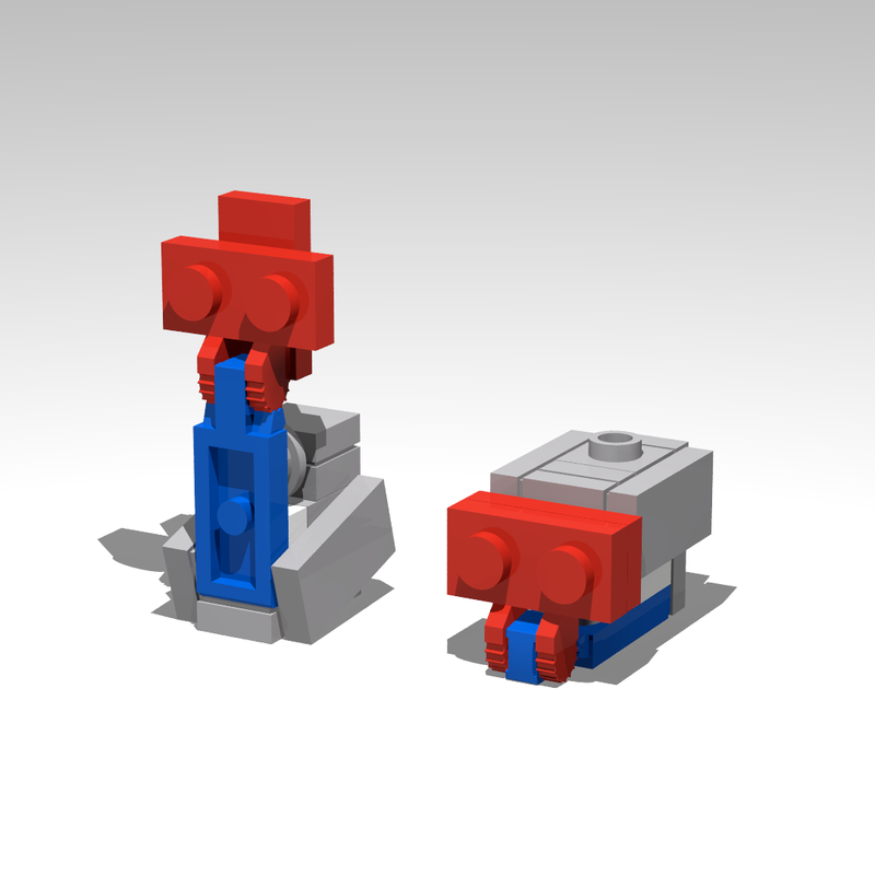 Lego ARS-1: Red-Blue RoboTruck (TRANSFORMS)