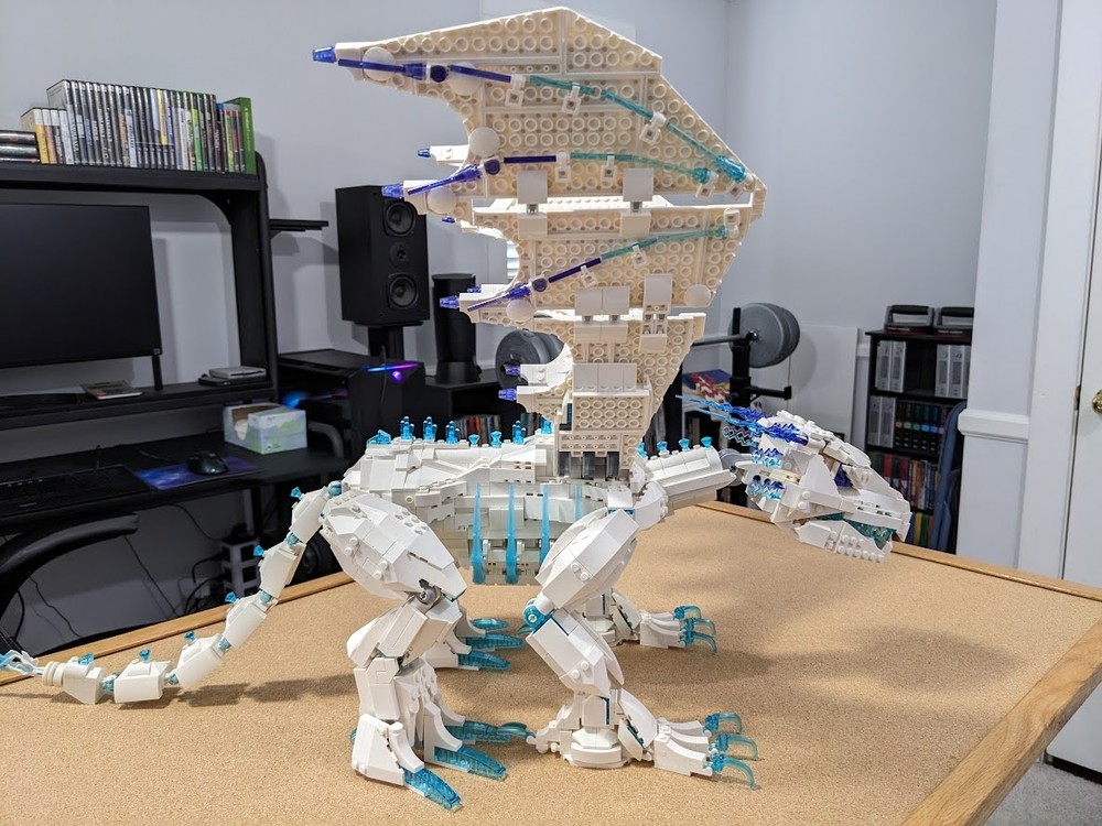 Lego Giant White Ice/Frost/Snow Dragon