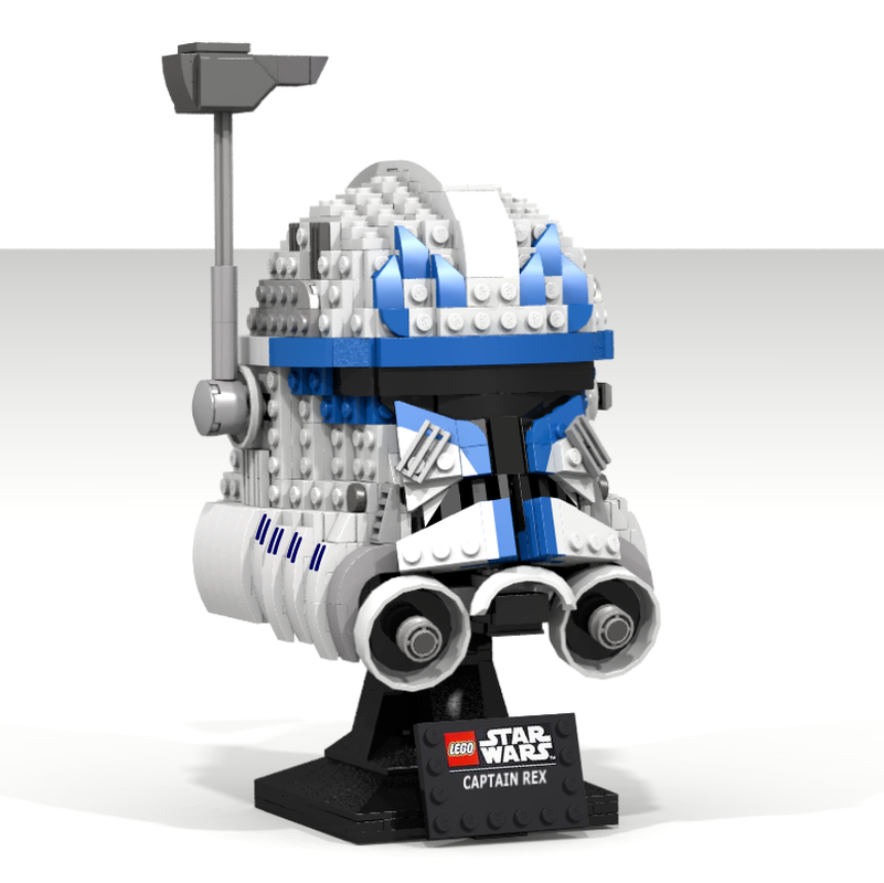 Lego Rex Phase 2 helmet bust