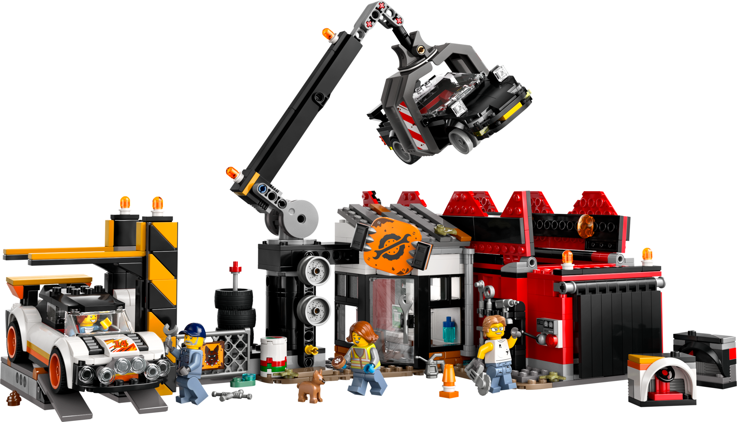 Lego Scrapyard with Cars