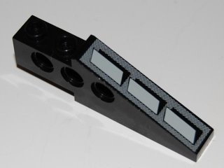 Lego Technic Slope 6 x 1 x 1 2/3 with Hovercraft Air Intake Pattern Right (Sticker) - Set 8485