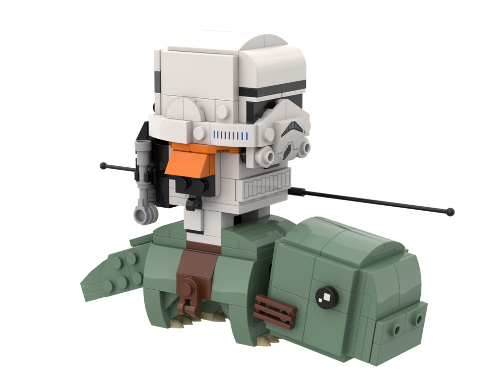 Lego Sandtrooper on Dewback Brickheadz