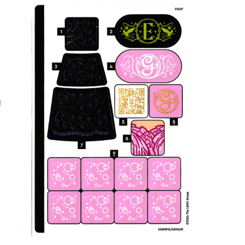 Lego Sticker Sheet for Set 75862-1 / [No Color/Any Color]
