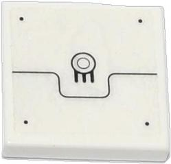 Lego Tile 2 x 2 with Black Line, Rivets, Grille and 2 Circles Pattern (Sticker) - Set 70707