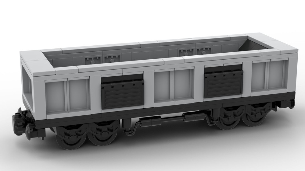 Lego Moyen Wagon à charbon - Medium Coal Wagon - MOC