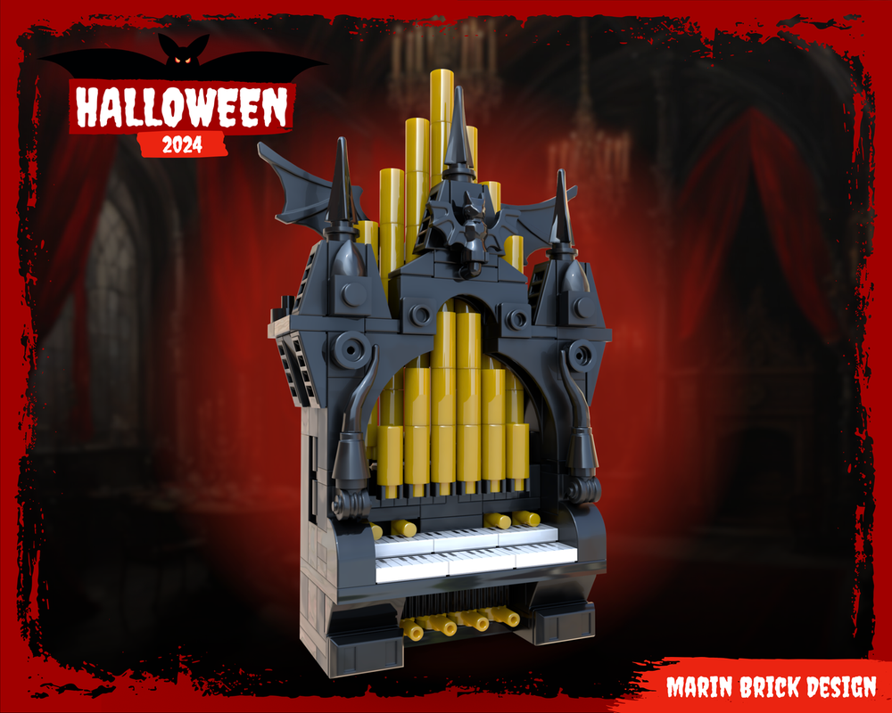 Lego Vampire Organ - Halloween Medieval DnD scenery props