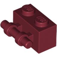 Lego Brick Special 1 x 2 with Handle / Dark Red
