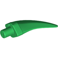 Lego Animal Body Part, Barb / Claw / Tooth / Talon / Horn, Medium / Green