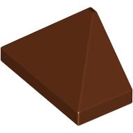Lego Brick Sloped 45° 2 x 1 Triple with Inside Stud Holder / Reddish Brown