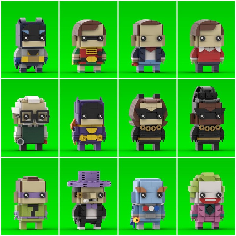 Lego Caped Crusader 1966 Brickheadz Collection