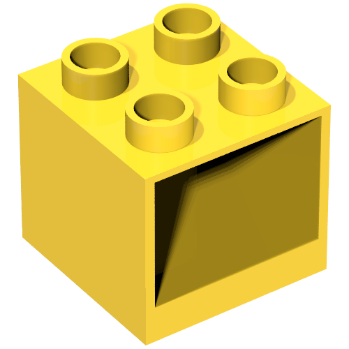 Lego Duplo Cabinet 2 x 2 x 1.5 / Yellow