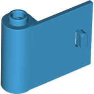 Lego Door 1 x 3 x 2 Left - Open Between Top and Bottom Hinge / Dark Azure