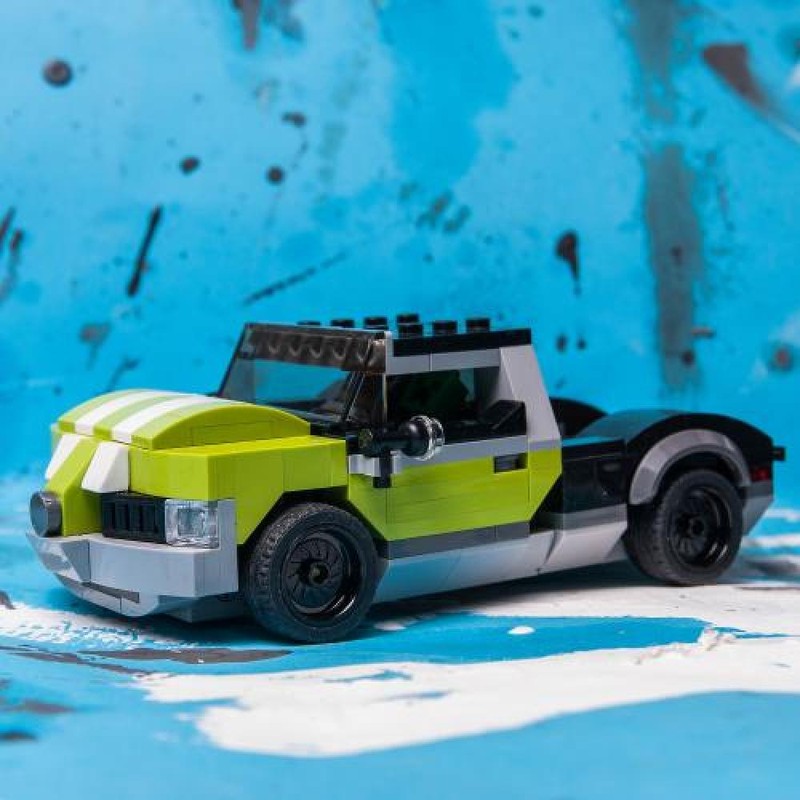 Lego villain's lime green pick up