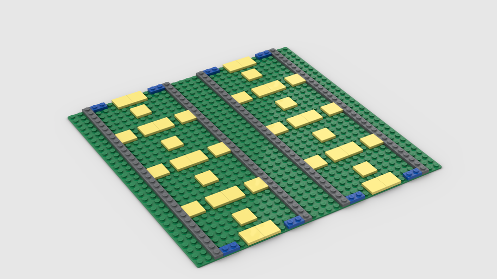 Lego Ballasted Straight Track Baseplates (32x32)