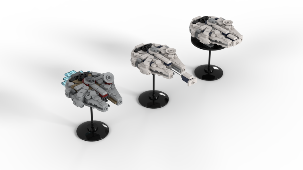Lego Micro M.Falcon Original & Solo version V2.0