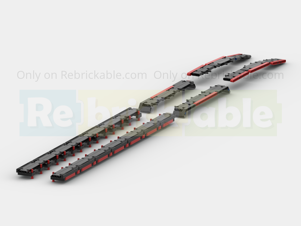 Lego Widener plates for Lowboy trailer