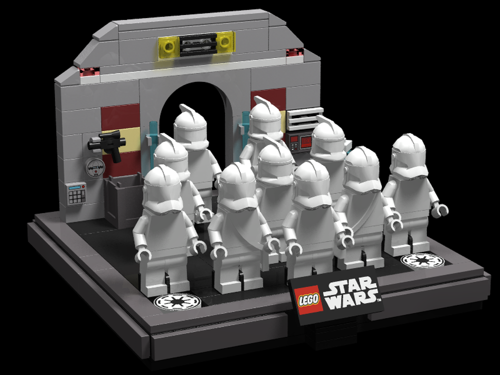 LEGO Star Wars - 10 Minifigure Display Stand (Republic Edition)