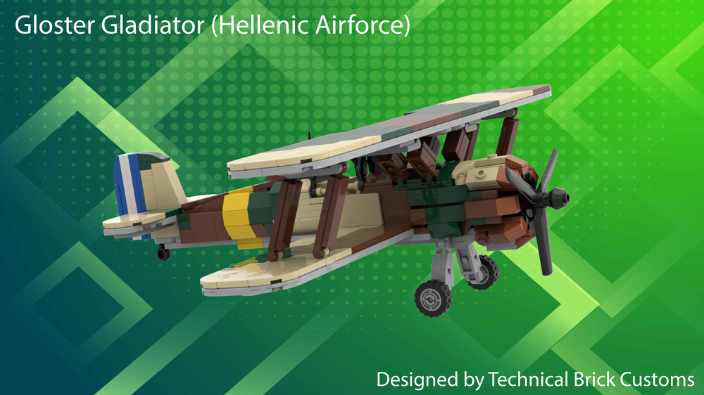 Lego Hellenic Air Force Gloster Gladiator