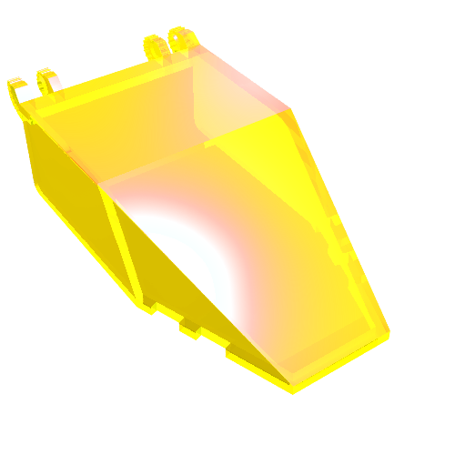 Lego Windscreen 7 x 4 x 1 2/3 with Hinges / Trans-Neon Green