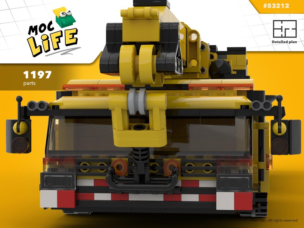 Lego 8 wheels crane