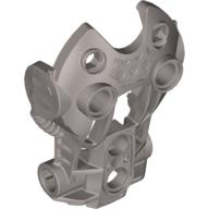 Lego Large Figure Limb Cover / Torso Cover (Toa Inika) / Pearl Light Gray