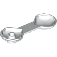 Lego Animal, Clam [Type 1 - Continuous Scalloped Inner Lip] / White