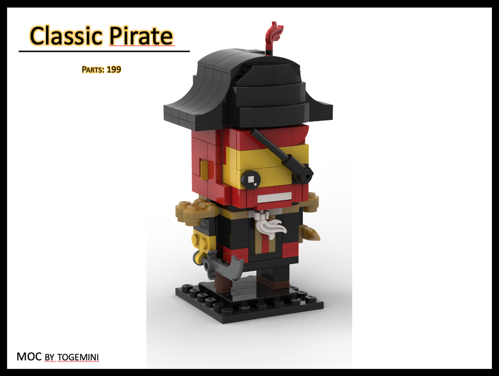 Lego Pirate Captain Brickbeard - Brickheadz