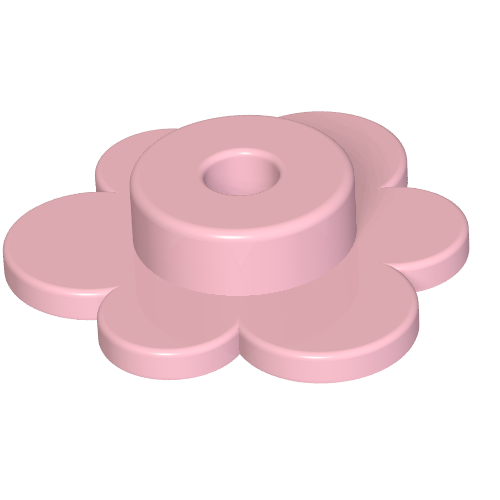 Lego Plant, Flower - Small / Bright Pink