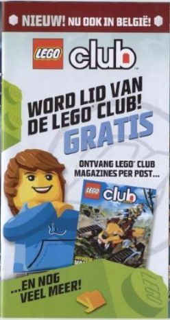 Lego 2013 Insert - LEGO Club - WORD LID VAN DE LEGO CLUB GRATIS!