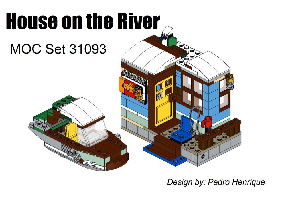 Lego House on the River - MOC 31093