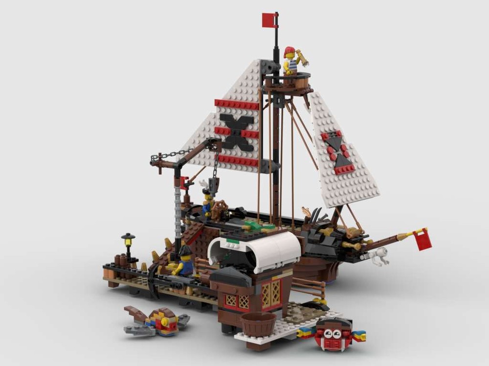 Lego Imperial Guards' Sloop and Dock