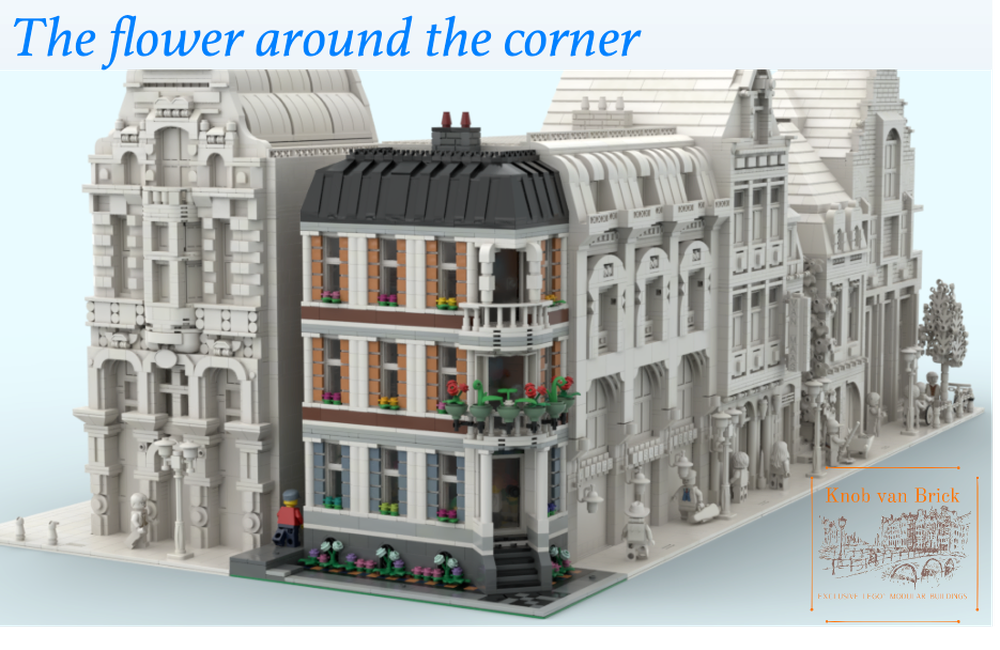 LEGO® Modular Building MOC The flower around the corner