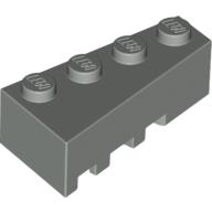 Lego Brick Wedged, Angled 4 x 2 Right / Light Gray