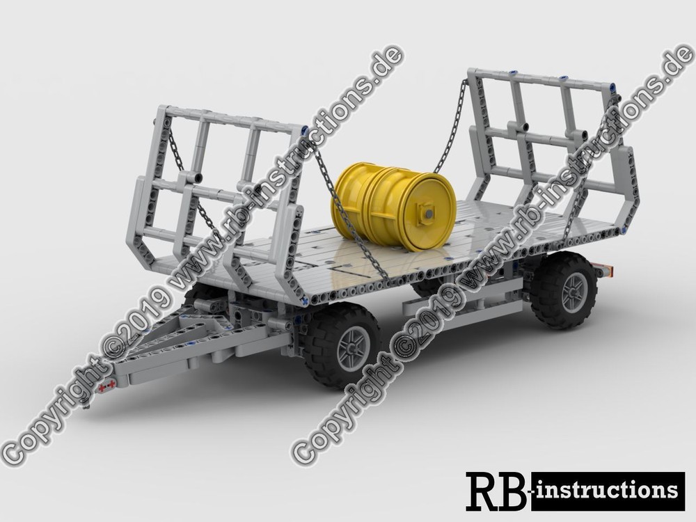 Lego Bale trailer for Claas Xerion 5000 or Fastrac (Ballenanhänger)