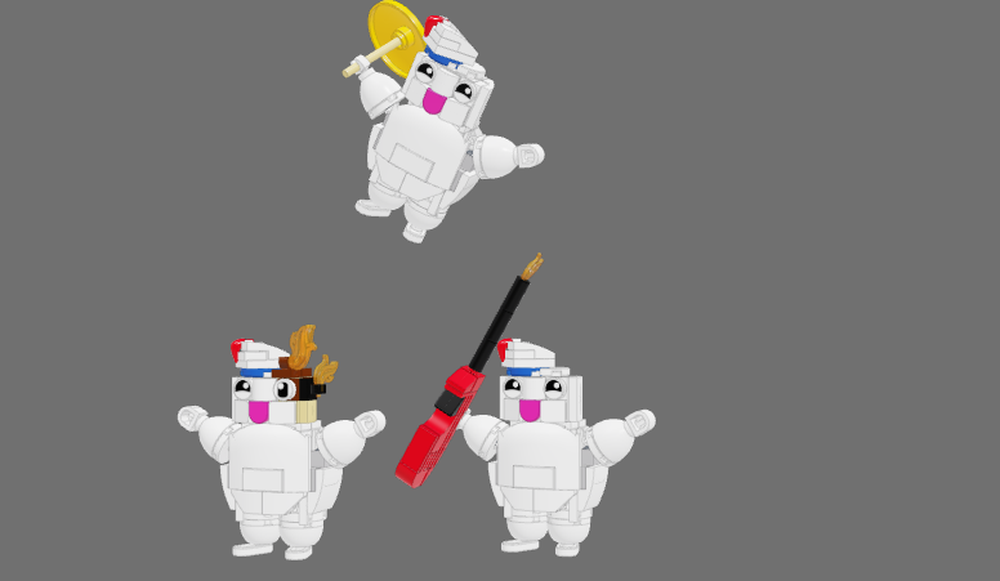 Lego Mini Stay Puft Marshmallow Men: Ghostbusters