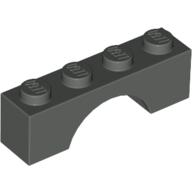 Lego Brick Arch 1 x 4 / Dark Gray