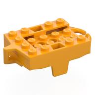 Lego Vehicle Base, Roller Coaster Car 4 x 5 / Bright Light Orange
