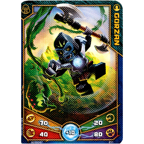 Lego Trading Card, Legends of Chima Deck #2: 211 - Gorzan