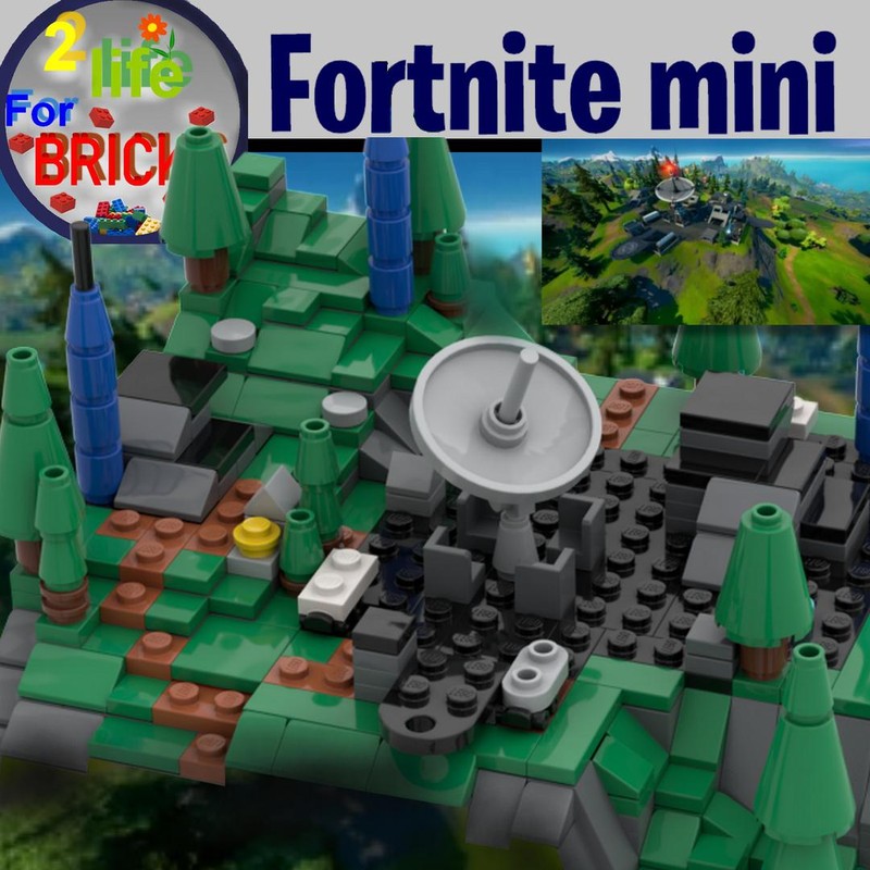 Lego Fortnite Battle royale mini Io base defiant dish (rick) 1:625 scale