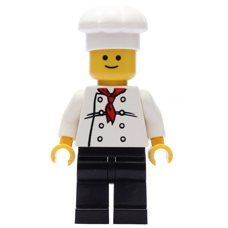Lego Chef - White Torso, Black Legs