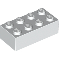 Lego Brick 2 x 4 / White