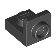 Lego Bracket 1 x 1 - 1 x 1 Inverted / Black