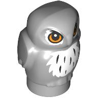 Lego Animal, Bird, Owl, Baby with White Chest, Orange Eyes print