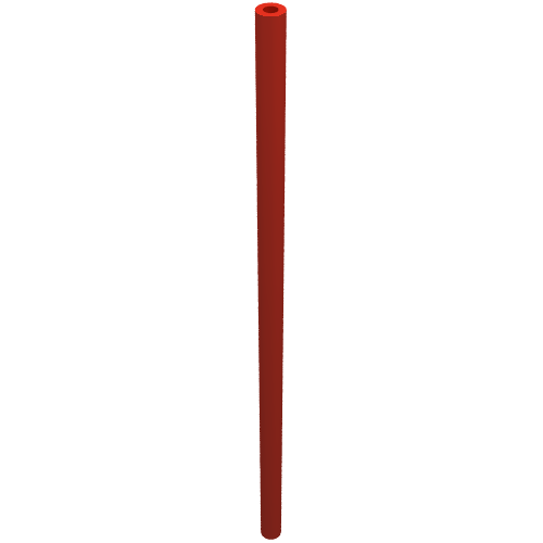 Lego Hose Rigid 3mm D. 11L / 8.8cm / Red